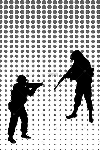 战争背景图片_战争题材用枪士兵剪影纹理背景