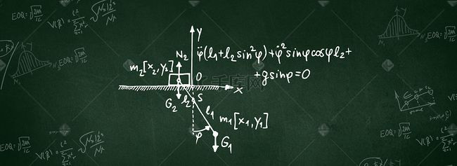 创意黑板数学背景
