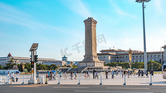 英雄摄影照片_北京天安门广场人民英雄纪念碑