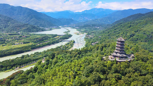 成都摄影照片_四川都江堰水利5A景区