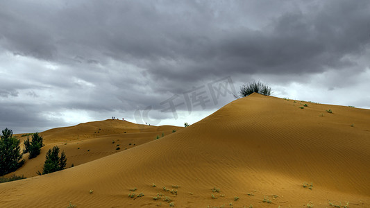 沙漠景观下午沙漠秋季素材摄影图配图