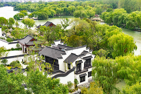 嘉兴南湖风景区建筑徽派风景摄影图配图