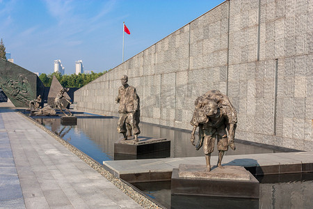 侵华日军南京大屠杀遇难同胞纪念馆景观设计摄影图配图国家公祭日