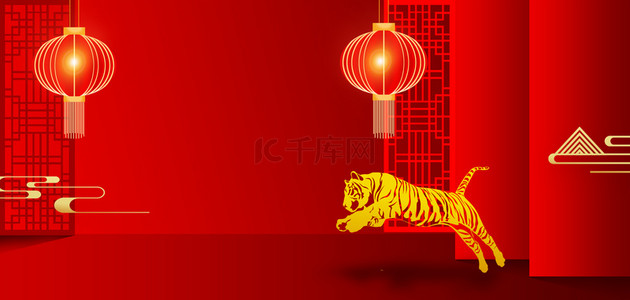 古风新年快乐背景图片-古风新年快乐背景素材图片-千库网