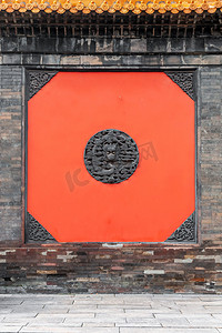 南京朝天宫宫墙照壁摄影图配图