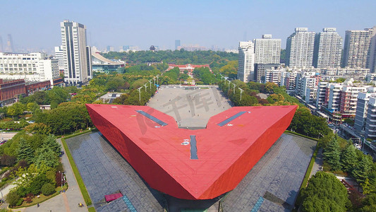 航拍武汉辛亥革命武昌起义纪念馆