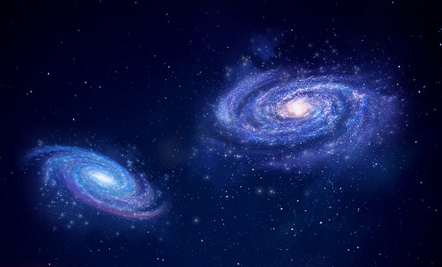 星云银河星空银河创意合成摄影图配图