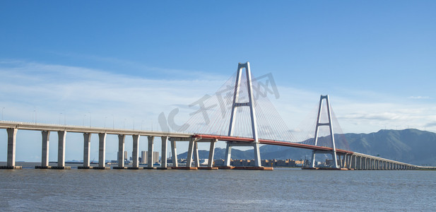 瑞安市跨江大桥桥梁摄影图配图