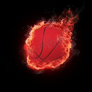在火焰中飞篮球