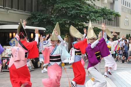 特色节日人物形象东京日本在池袋袋祭节
