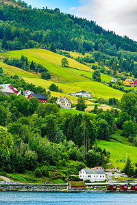 挪威, 奥尔德村夏季景观