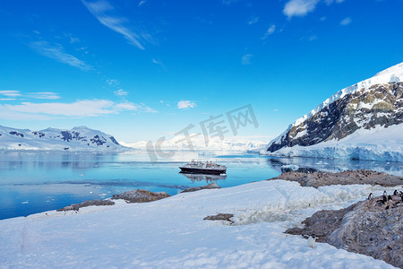防范气候摄影照片_南极景观观