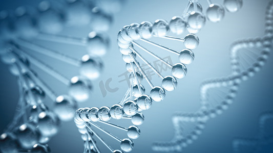 摄影照片_DNA染色体基因螺旋形生物科学