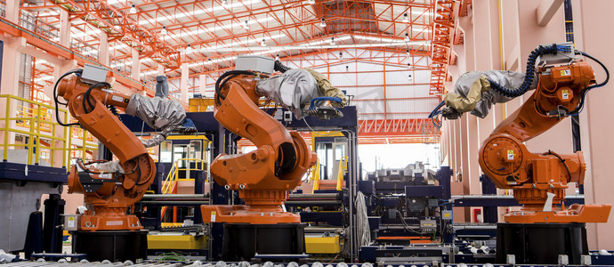 机器人焊接生产线工业生产