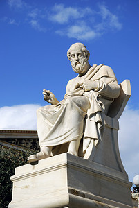 柏拉图在雅典学院 (希腊的雕像)