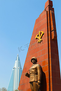 朝鲜，平壤，2012 年 4 月，-100 周年庆前夕