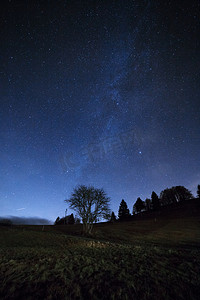 星夜与银河系痕迹