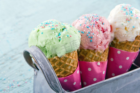 科拉摄影照片_味道鲜美的冰淇淋果