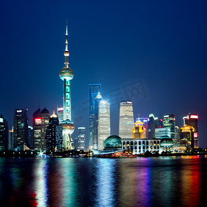 上海夜晚的天际