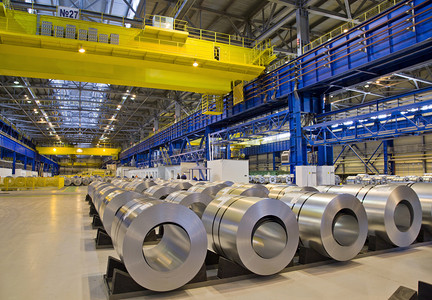 Rolls of galvanized steel