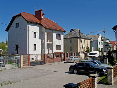 该地区的私人楼宇在加里宁格勒，俄罗斯
