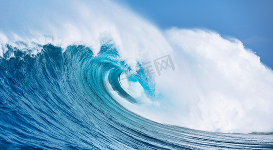 自然风景海洋海啸波浪