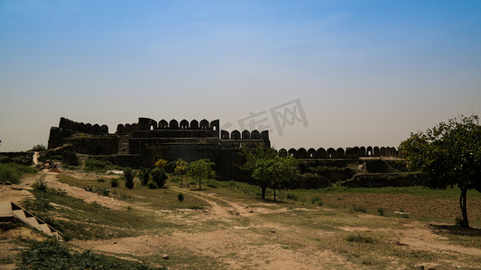 巴基斯坦旁遮普省罗塔斯要塞的全景