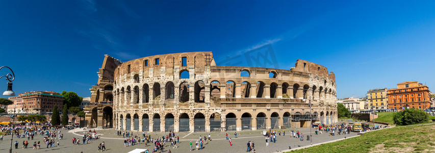 拱门摄影照片_在罗马，意大利的弗拉维安剧场 (古罗马斗兽场)