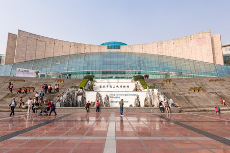 中国重庆三三峡博物馆入口