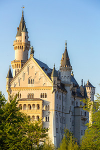 福塔摄影照片_新天鹅城堡在福森巴伐利亚