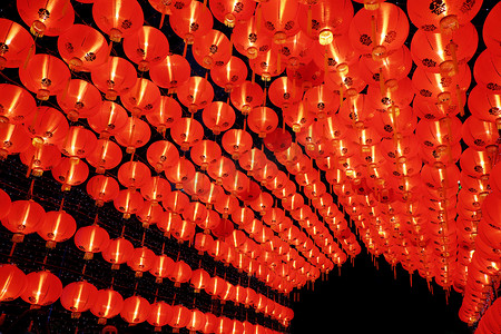 上海元宵节摄影照片_中国的红元宵节