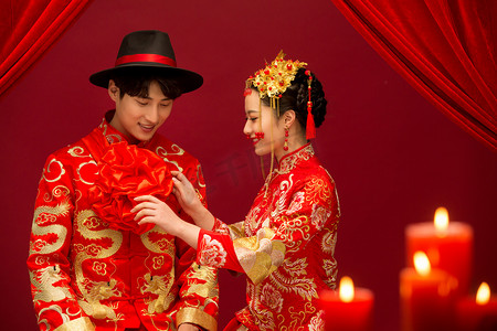 中式新娘摄影照片_中式古典婚礼