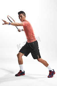 网球摄影照片_运动员打网球
