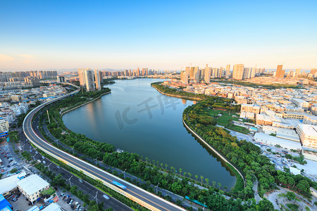 厦门湖边水库，湖滨花园