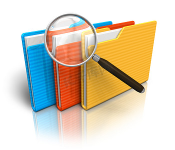 文件搜索的概念: 文件夹和放大镜