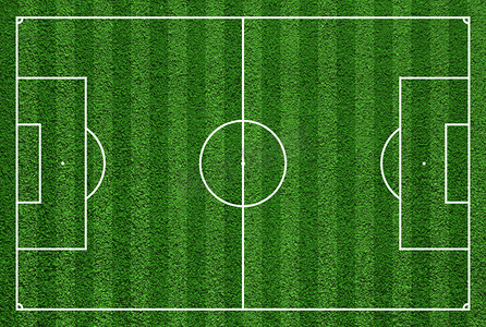 标准版logo摄影照片_顶视图的足球场和足球场.