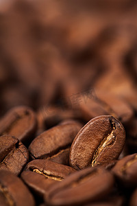 咖啡豆纹理摄影照片_咖啡豆背景
