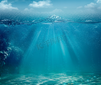 灰色瓦摄影照片_您设计的的抽象海和海洋背景