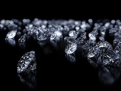 珠宝锆石素材摄影照片_钻石上黑色 backgorund