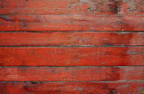 红色的木墙