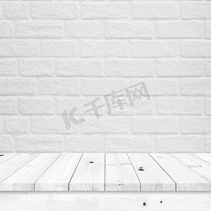 白砖壁摄影照片_空木表与白砖壁纹理.