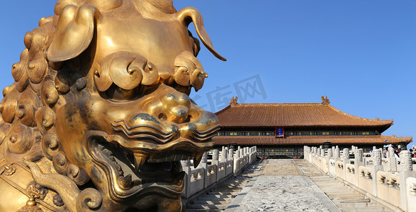 紫禁城，北京，中国--是中国通从明朝到清朝末年的皇宫