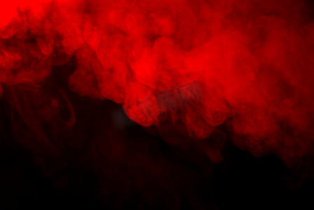 红色烟雾纹理 
