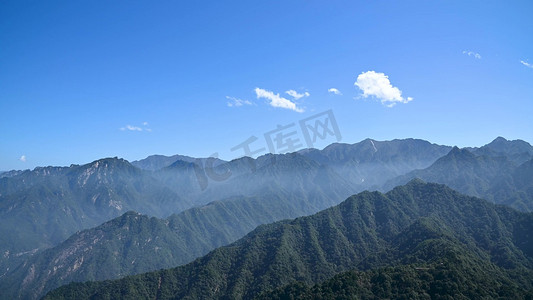 实拍陕西西安南五台秦岭山脉自然风光