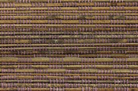 抽象竹板或竹席背景
