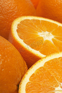 水果橘子摄影照片_橘子，特写