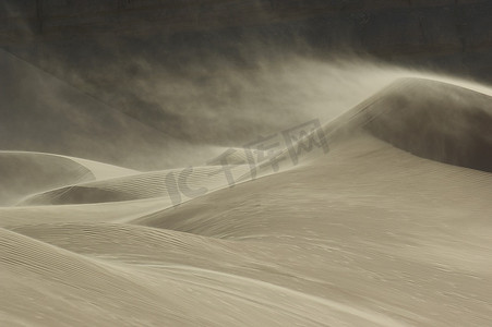 沙漠中的沙尘暴