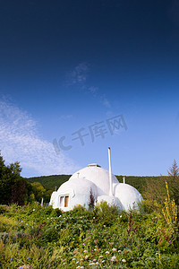 必胜摄影照片_在山区建设生态粉饰