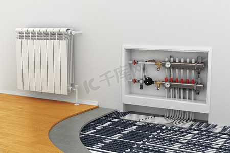 floor heating system, the collector, the battery