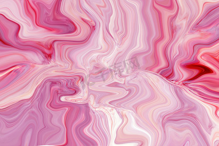 大理石的油墨多彩。粉红色大理石图案纹理抽象背景.